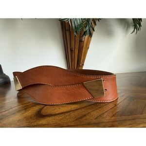 Vintage Doncaster Leather Belt S Made In Italy